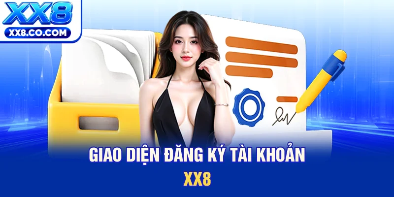 Giao diện đăng ký tài khoản XX8