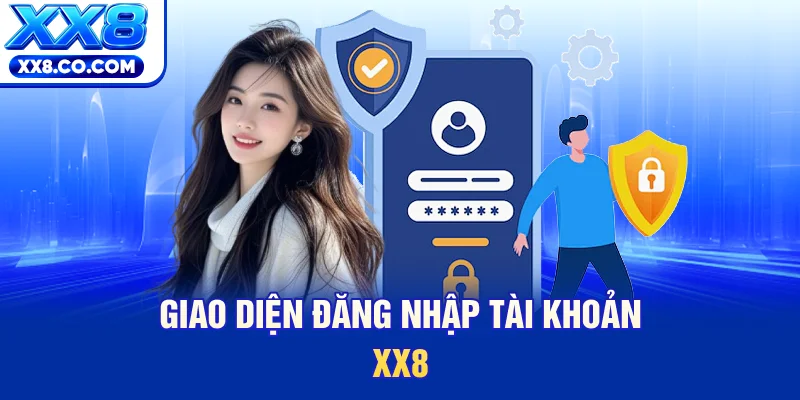 Giao diện đăng nhập tài khoản XX8