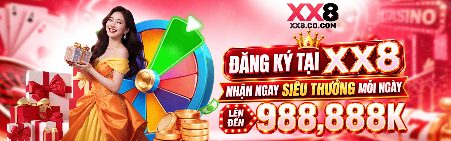 XX8 - Trang Cược Lớn, Thắng Càng Khủng - Nạp 99k Thêm 99k 9 banner xx8